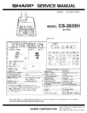 Сервисная инструкция Sharp CS-2635H ― Manual-Shop.ru