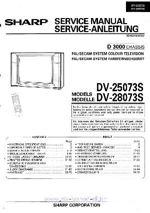 Сервисная инструкция Sharp DV-25073S, DV-28073S ― Manual-Shop.ru