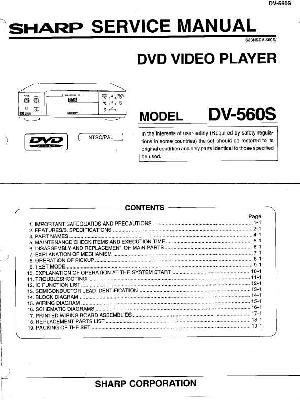 Сервисная инструкция Sharp DV-560S ― Manual-Shop.ru