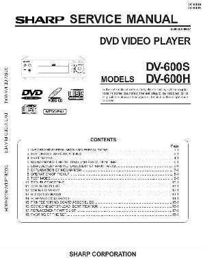 Сервисная инструкция Sharp DV-600H, DV-600S ― Manual-Shop.ru