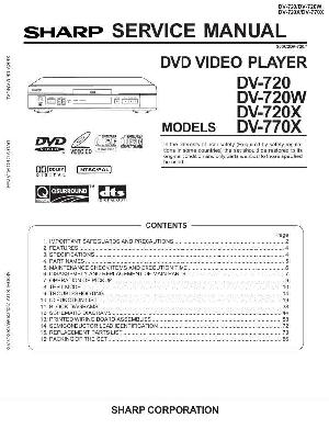 Сервисная инструкция Sharp DV-720W, DV-770X ― Manual-Shop.ru