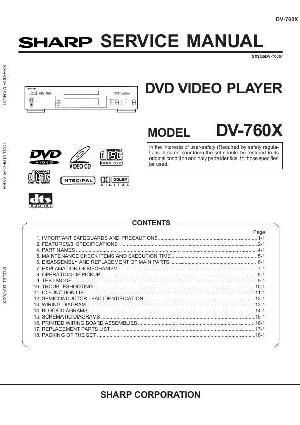 Сервисная инструкция Sharp DV-760X ― Manual-Shop.ru