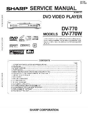Сервисная инструкция Sharp DV-770W ― Manual-Shop.ru