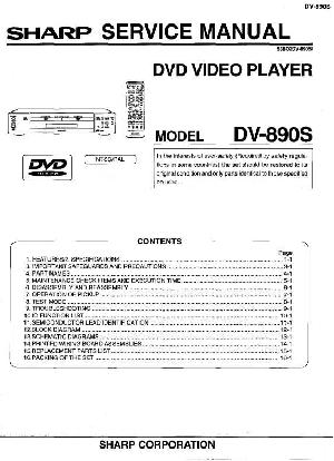 Сервисная инструкция Sharp DV-890S ― Manual-Shop.ru