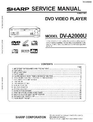 Сервисная инструкция Sharp DV-A2000U ― Manual-Shop.ru