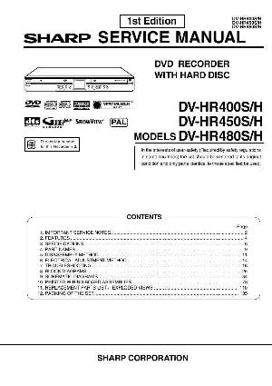 Сервисная инструкция Sharp DV-HR400S, DV-HR450S, DV-HR480S ― Manual-Shop.ru