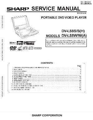 Сервисная инструкция SHARP DV-L88S, DV-L88W ― Manual-Shop.ru