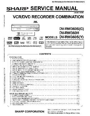 Сервисная инструкция Sharp DV-RW360 ― Manual-Shop.ru