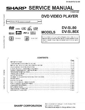 Сервисная инструкция Sharp DV-SL80-X ― Manual-Shop.ru