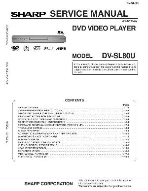 Сервисная инструкция Sharp DV-SL80U ― Manual-Shop.ru
