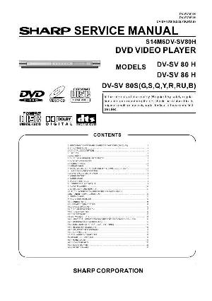 Сервисная инструкция Sharp DV-SV80H, DV-SV86H ― Manual-Shop.ru