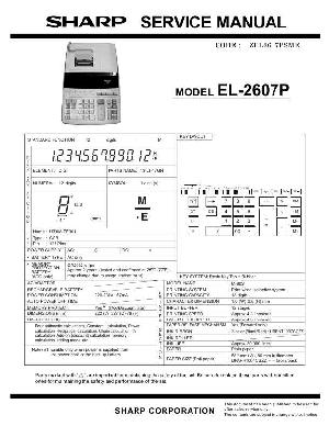 Сервисная инструкция Sharp EL-2607P ― Manual-Shop.ru