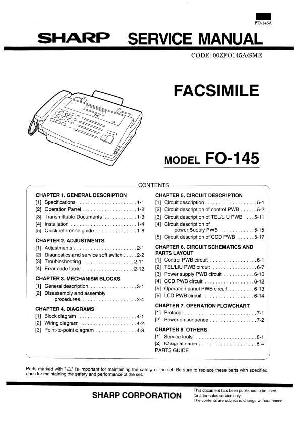 Сервисная инструкция Sharp FO-145A ― Manual-Shop.ru