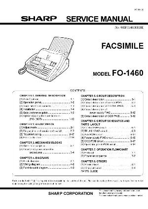 Сервисная инструкция Sharp FO-1460 ― Manual-Shop.ru
