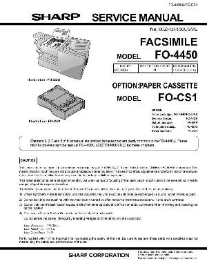 Сервисная инструкция Sharp FO-4450 ― Manual-Shop.ru