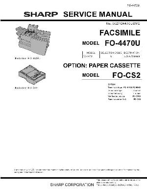 Сервисная инструкция Sharp FO-4470U ― Manual-Shop.ru