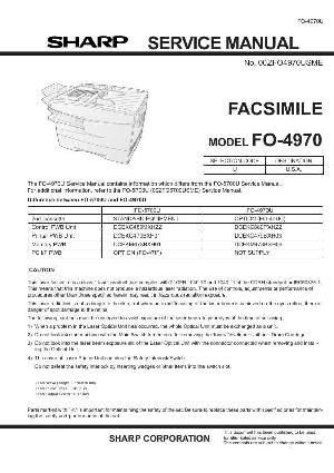 Сервисная инструкция Sharp FO-4970 ― Manual-Shop.ru