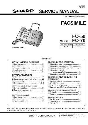 Сервисная инструкция Sharp FO-50, FO-70 ― Manual-Shop.ru