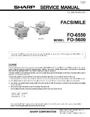 Сервисная инструкция Sharp FO-5600, FO-6550 ― Manual-Shop.ru