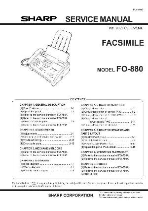 Сервисная инструкция Sharp FO-880 ― Manual-Shop.ru