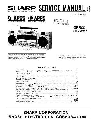 Сервисная инструкция Sharp GF-500, GF-500Z ― Manual-Shop.ru