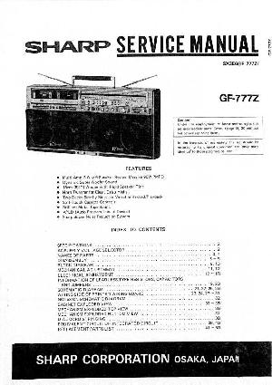 Сервисная инструкция Sharp GF-777Z ― Manual-Shop.ru