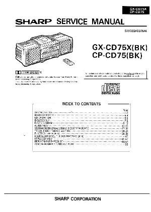 Сервисная инструкция Sharp GX-CD75, CP-CD75 ― Manual-Shop.ru