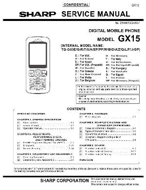 Сервисная инструкция Sharp GX15 ― Manual-Shop.ru