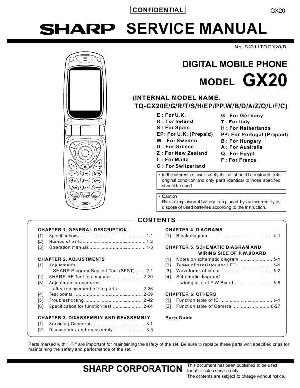 Сервисная инструкция Sharp GX20 ― Manual-Shop.ru