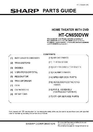 Сервисная инструкция Sharp HT-CN650DVW ― Manual-Shop.ru