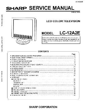 Сервисная инструкция Sharp LC-12A2E ― Manual-Shop.ru