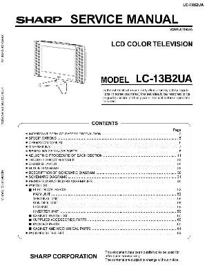 Сервисная инструкция Sharp LC-13B2UA ― Manual-Shop.ru