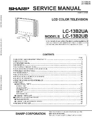Сервисная инструкция Sharp LC-13B2UB ― Manual-Shop.ru