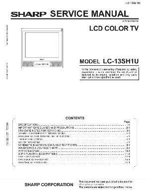 Сервисная инструкция Sharp LC-13SH1U ― Manual-Shop.ru