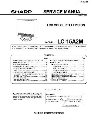 Сервисная инструкция Sharp LC-15A2M ― Manual-Shop.ru