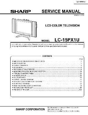 Сервисная инструкция Sharp LC-15PX1U ― Manual-Shop.ru