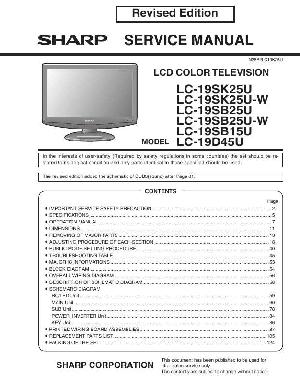 Сервисная инструкция Sharp LC-19D45U ― Manual-Shop.ru