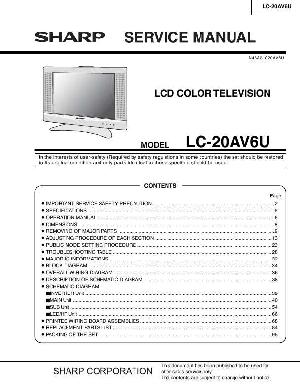 Сервисная инструкция Sharp LC-20AV6U ― Manual-Shop.ru