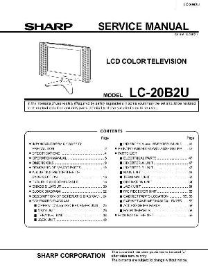 Сервисная инструкция Sharp LC-20B2U ― Manual-Shop.ru