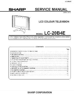 Сервисная инструкция Sharp LC-20B4E ― Manual-Shop.ru