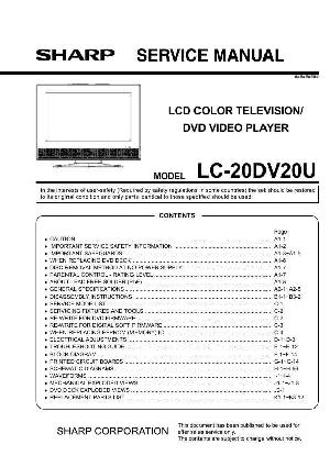 Сервисная инструкция Sharp LC-20DV20U ― Manual-Shop.ru