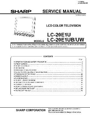 Сервисная инструкция Sharp LC-20E1U ― Manual-Shop.ru