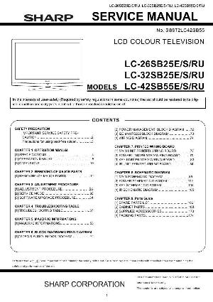 Сервисная инструкция Sharp LC-26B55RU, LC-32B55RU, LC-42SB55RU ― Manual-Shop.ru