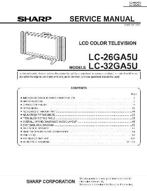 Сервисная инструкция Sharp LC-26GA5U, LC-32GA5U ― Manual-Shop.ru