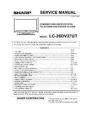 Сервисная инструкция Sharp LC-26DV27UT ― Manual-Shop.ru