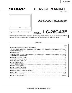 Сервисная инструкция Sharp LC-26GA3E ― Manual-Shop.ru