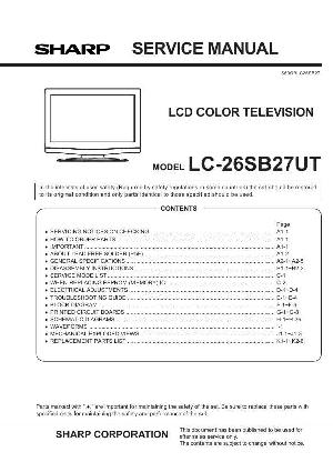 Сервисная инструкция Sharp LC-26SB27UT ― Manual-Shop.ru