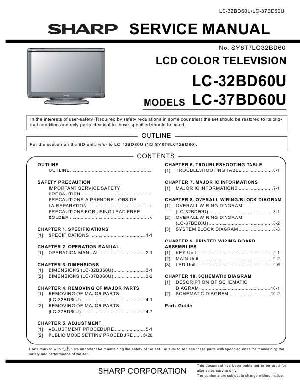 Сервисная инструкция Sharp LC-32BD60U, LC-37BD60U ― Manual-Shop.ru