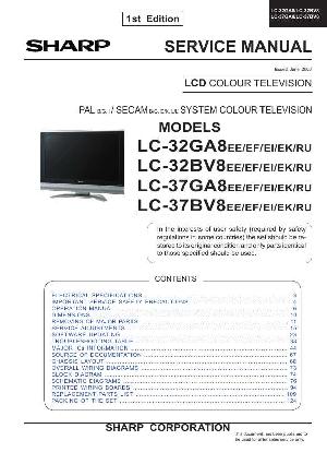 Сервисная инструкция Sharp LC-32BV6RU, LC-37BV6RU ― Manual-Shop.ru