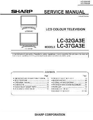 Сервисная инструкция Sharp LC-32GA3E, LC-37GA3E ― Manual-Shop.ru